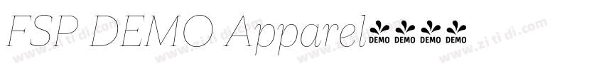 FSP DEMO Apparel字体转换